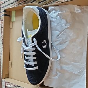 Fred Perry, wool sneaker, size 10.5 US Hopman Wool, navy blue, New